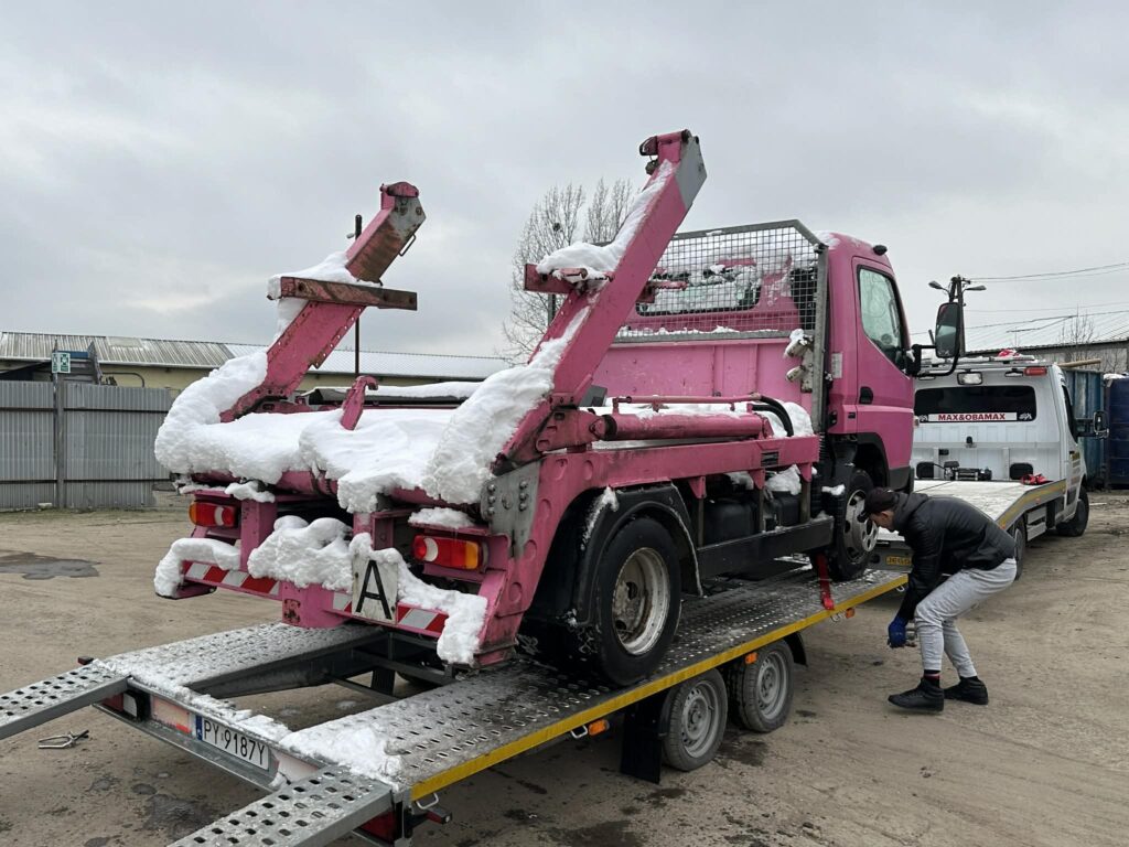 holowanie auta ciężarowego Poznań